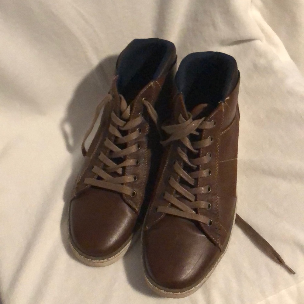 Brown Lace Up Boots